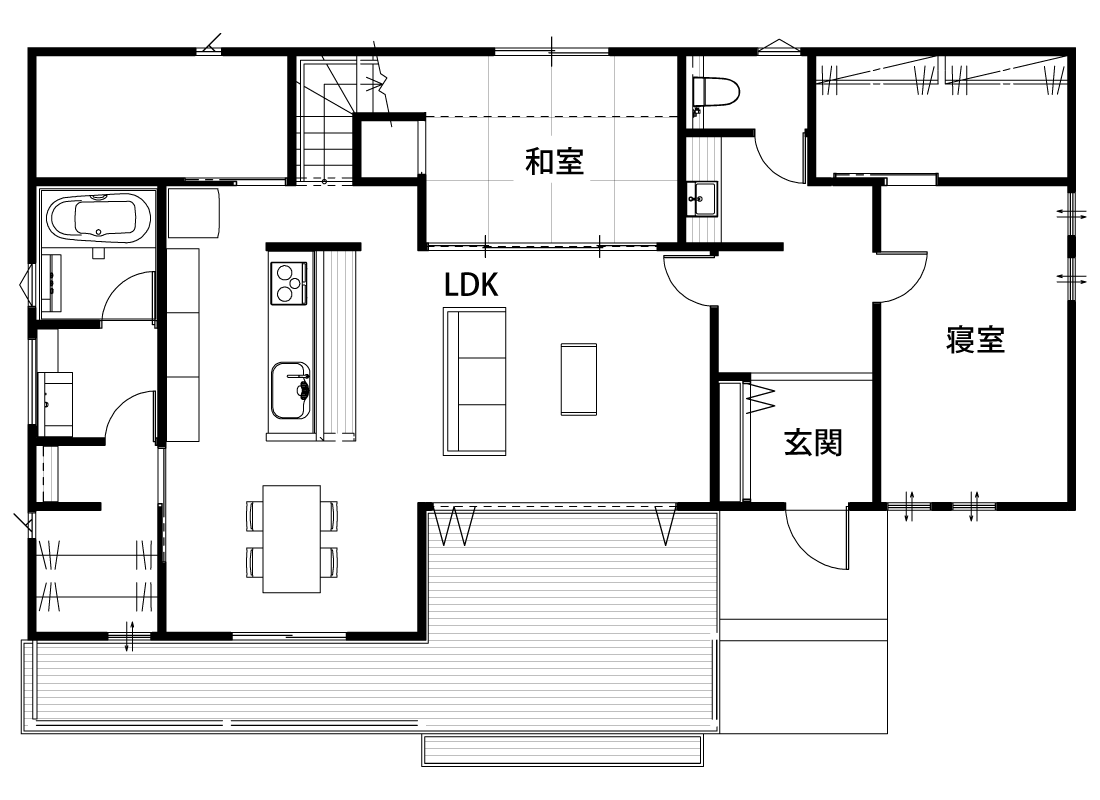 30坪台でも広々暮らせるアメリカンスタイルの1.5階て