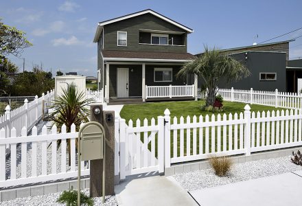 アメリカンガレージハウスの外構