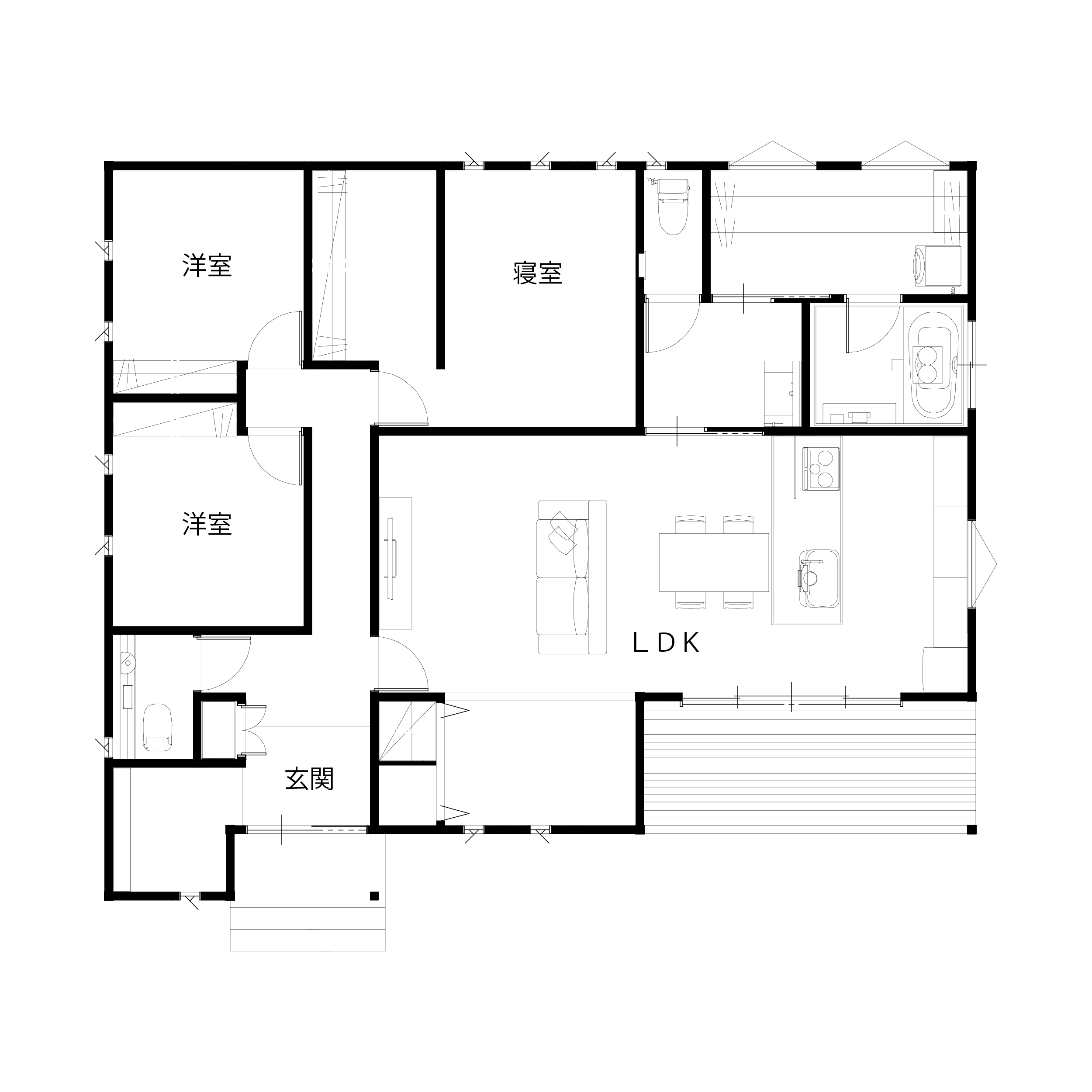 光と色で魅せるホテルライクな寝室
