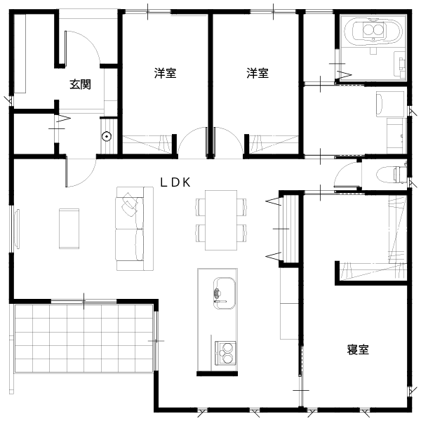 ペットと暮らす家の間取り