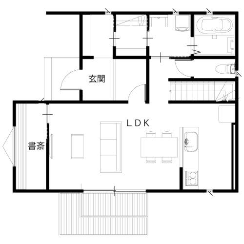 1階間取り図