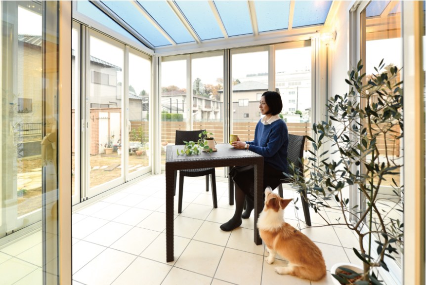 タイルデッキの施工例