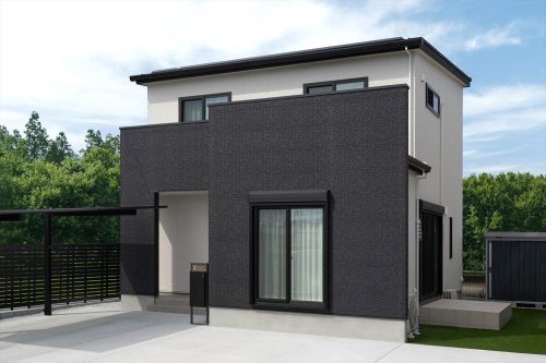 光と影が織りなす白×黒　シンプルスタイルの家