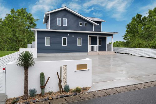 深い青が空にとける　リゾートアメリカンハウス