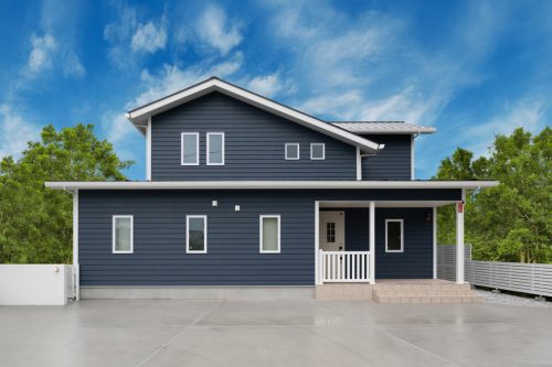 深い青が空にとける　リゾートアメリカンハウス