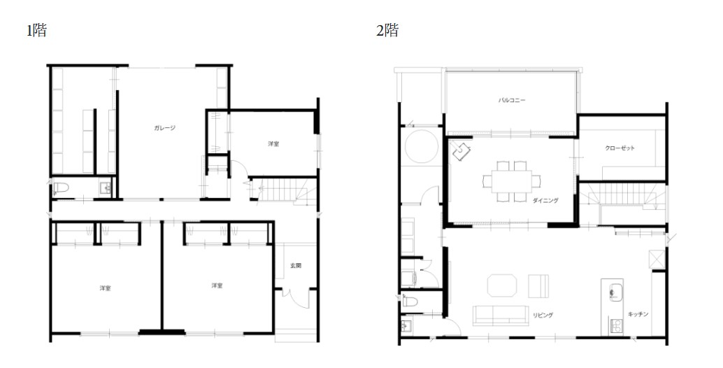 棚やコンセントなどを配置して利便性にこだわったガレージハウスの施工事例
