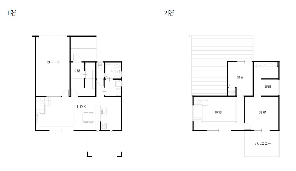 ネイビー×グレーのクールなガレージハウスの施工事例