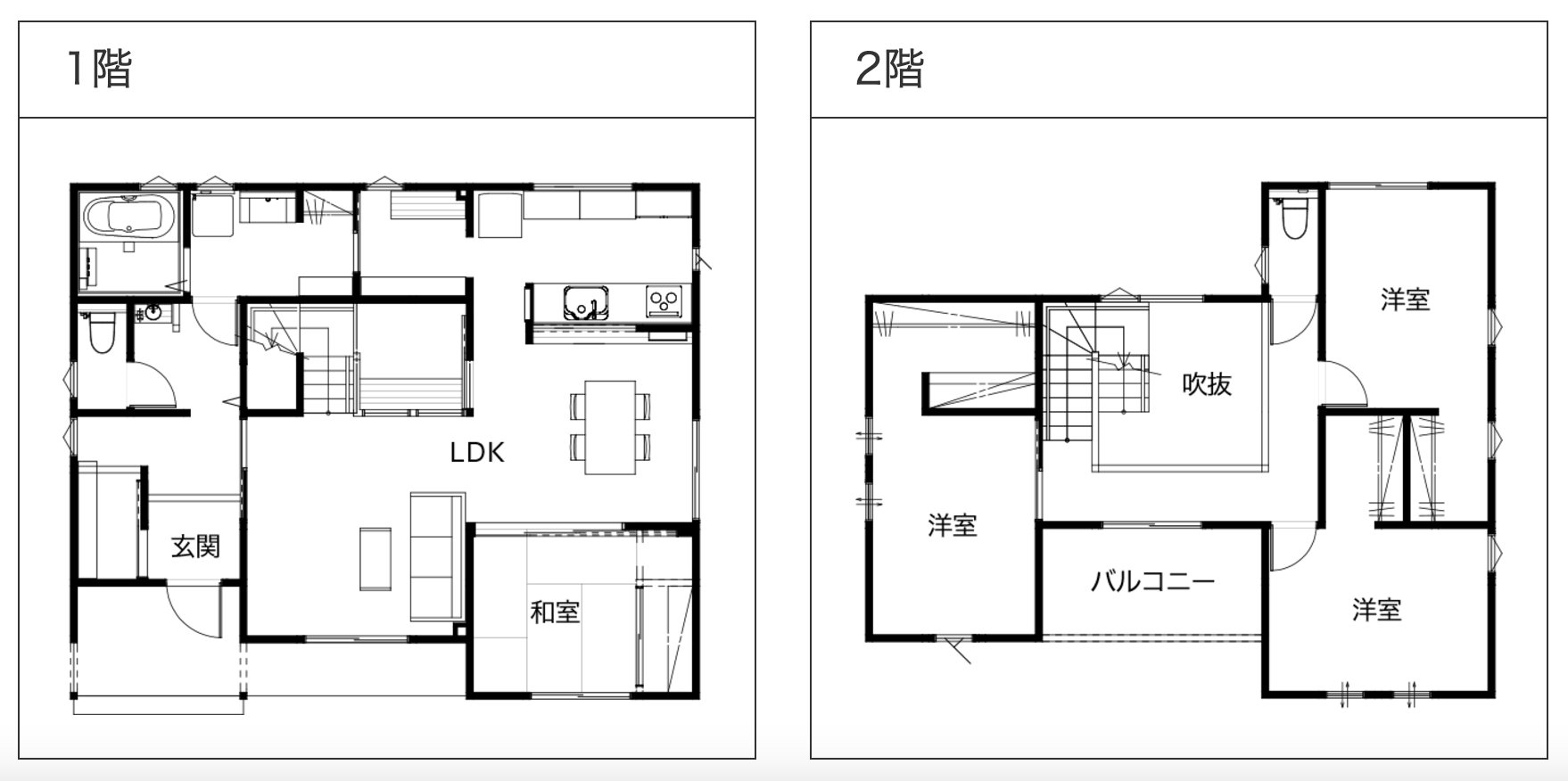 スキップフロアの下も有効活用｜間取り図