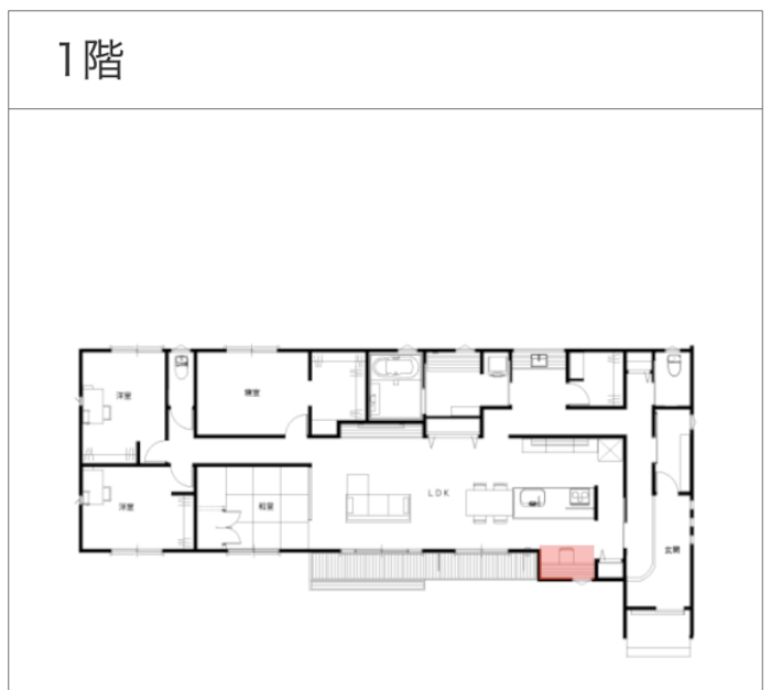 書斎のある間取り図