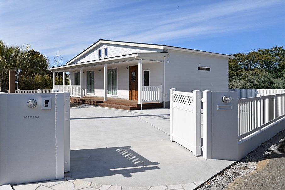 千葉の住宅メーカーが手がけたアメリカンハウスの外観