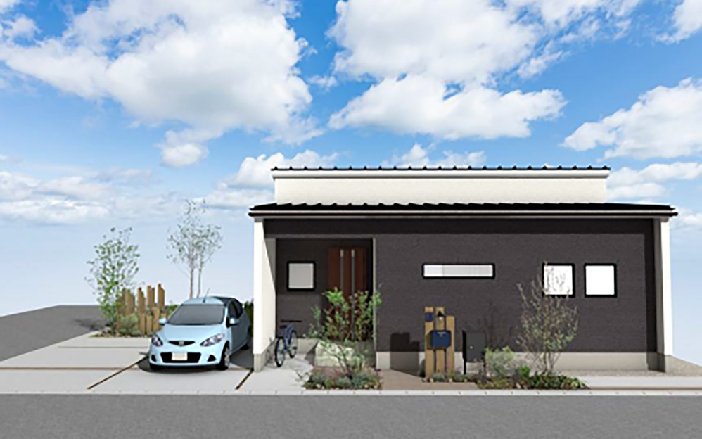 規格住宅の平屋の外観
