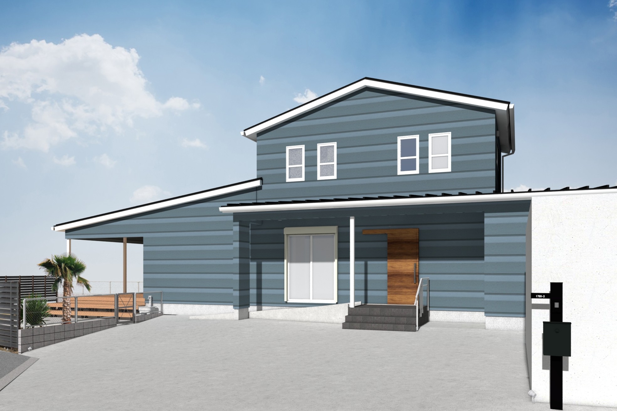 ブルーアメリカンハウス外観