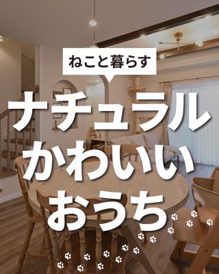 【千葉県・茨城県 注文住宅】
私たちは家づくりを通してライフスタイル提案をしています。
⁡
「Good House, Love Family」
⁡
―  ねこと暮らす　ナチュラルかわいいおうち ―
⁡
■施工事例
「自然素材につつまれた　カフェスタイルの家」
⁡
アーチを描いた開口やニッチ、少しずつ集められたアンティーク小物やインテリア。それはまるで居心地の良いカフェのよう。そのゆったりした空間は住む人の心をそっと包み込み、穏やかな時間と安心感を与えてくれます。
⁡
玄関→シューズクローゼット→パントリー→キッチンという動線は、日々の家事を楽しく・ラクに。
「見せる」と「隠す」、「取り出しやすさ」と「片づけやすさ」というポイントを押さえた空間はナチュラルテイストでまとめられ、整然としながらも「可愛い」が散りばめられています。
⁡
■DATA
延床面積：91.08m²（27.55坪）
敷地面積：89.21m²（26.98坪)
⁡
⁡
⁡
⁡
家づくりに関するご相談は、
WEBサイトの他お電話でも承っております。
0120-35-3436
⁡
⁡
〇設計士と建てるデザイン住宅
〇ZEH（ゼッチ）住宅
⁡
土地探し・資金計画・プラン作成
無料相談会開催中！
WEBサイトにてお気軽にお問い合わせください。
▽お申込みはこちら
＠creacasa_official
⁡
⁡
⁡
⁡
#ナチュラルかわいい #ナチュかわ #ナチュラル #ねこと暮らす #動線